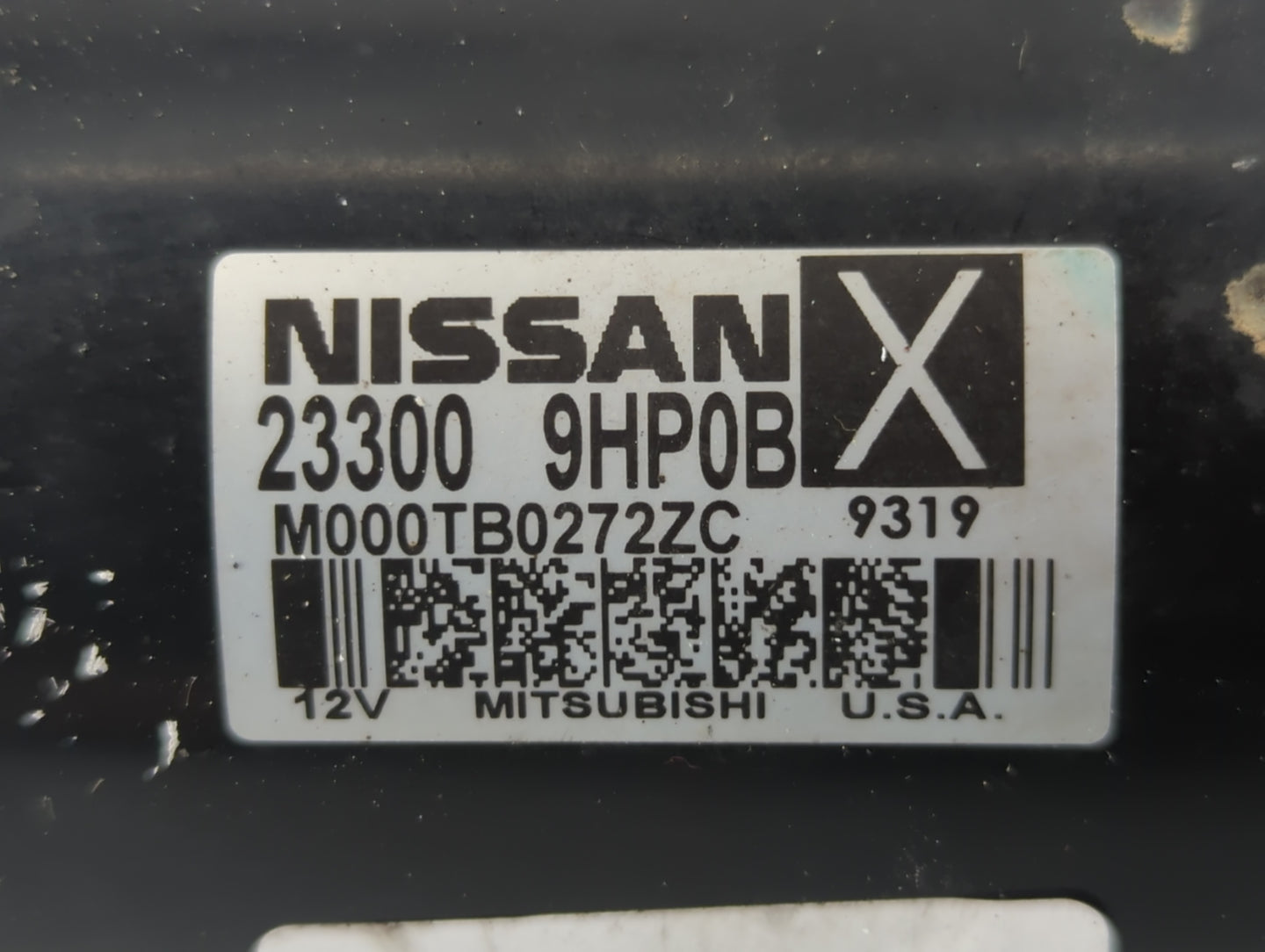 2015-2020 Nissan Pathfinder Car Starter Motor Solenoid OEM P/N:M000TB0272ZC 23300 9HP0B Fits OEM Used Auto Parts - Oemusedau