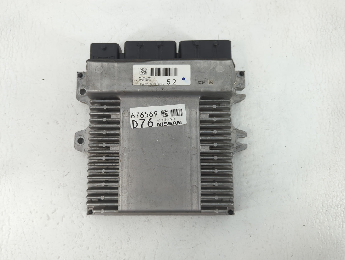 2018-2019 Nissan Pathfinder PCM Engine Control Computer ECU ECM PCU OEM P/N:BED40A-300 A2 676569 D76 Fits Fits 2018 2019 202