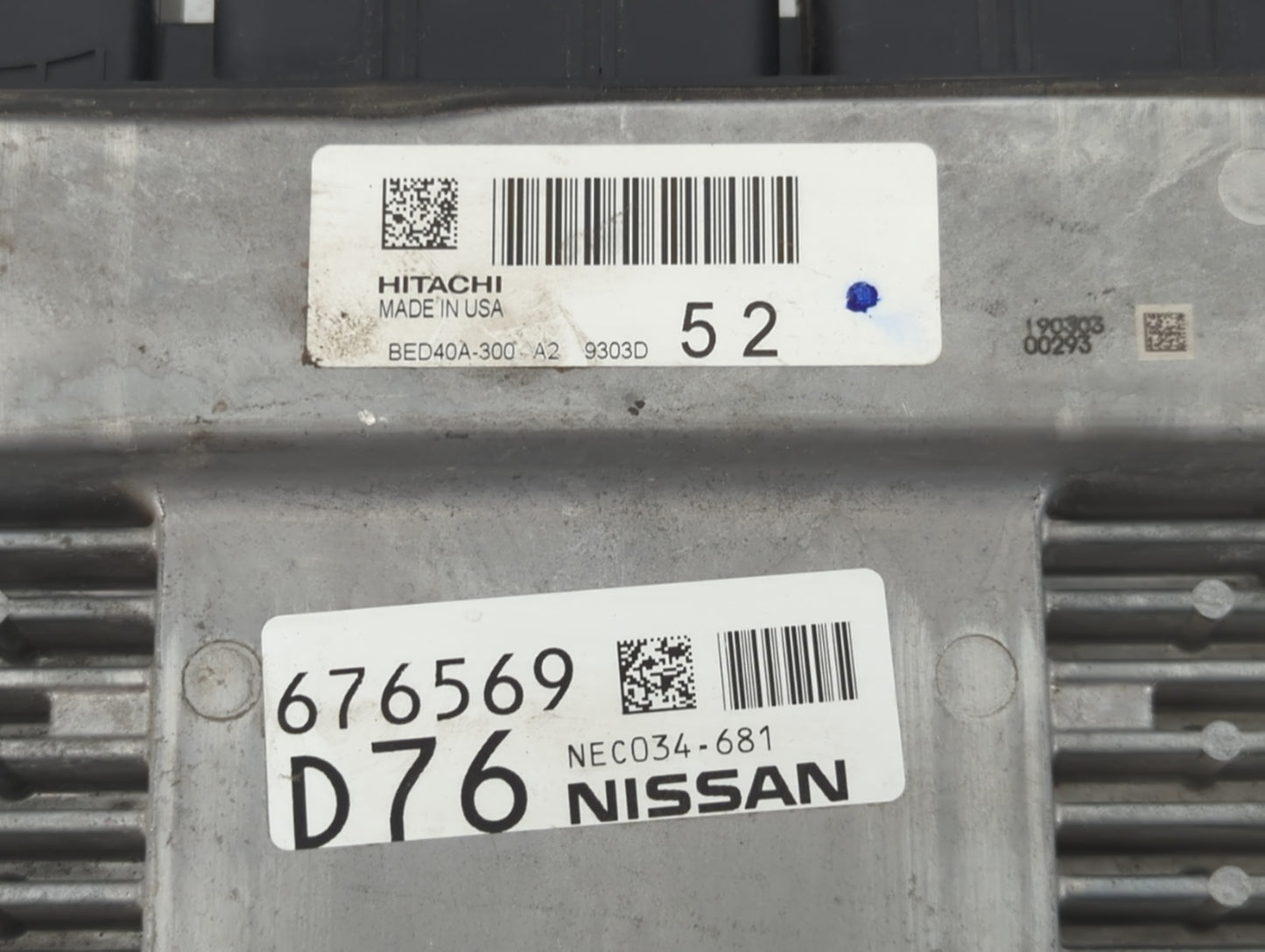 2018-2019 Nissan Pathfinder PCM Engine Control Computer ECU ECM PCU OEM P/N:BED40A-300 A2 676569 D76 Fits Fits 2018 2019 202