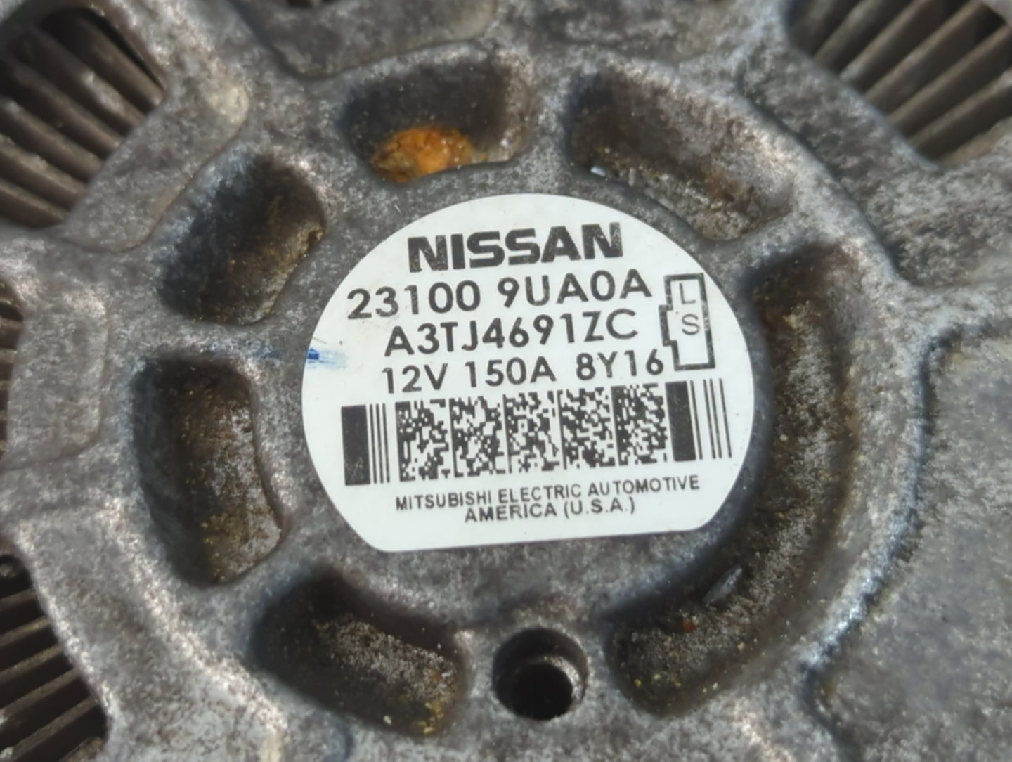 2017-2020 Nissan Pathfinder Alternator Replacement Generator Charging Assembly Engine OEM P/N:23100 9UA0A Fits OEM Used Auto