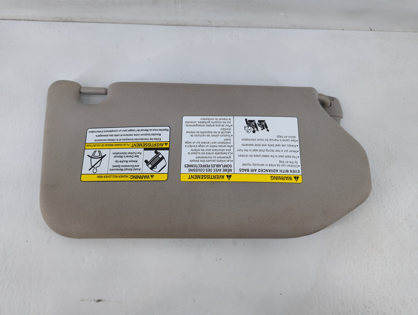 2019-2020 Nissan Pathfinder Sun Visor Shade Replacement Driver Left Mirror Fits Fits 2019 2020 OEM Used Auto Parts - Oemused