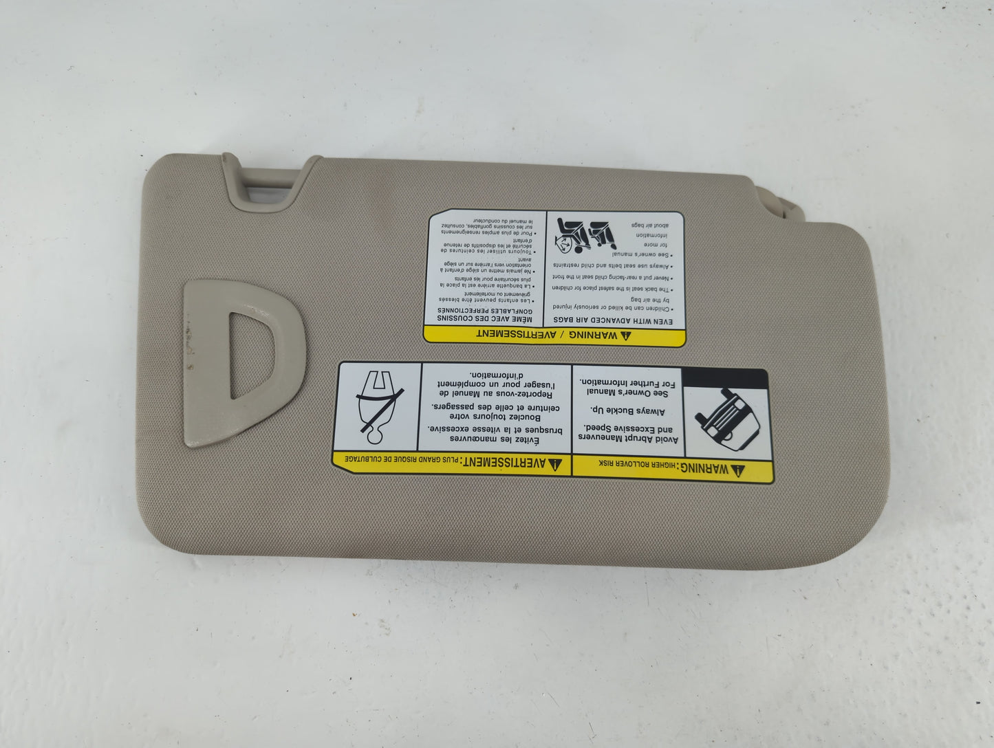 2018-2020 Nissan Rogue Sun Visor Shade Replacement Driver Left Mirror Fits Fits 2018 2019 2020 OEM Used Auto Parts - Oemused