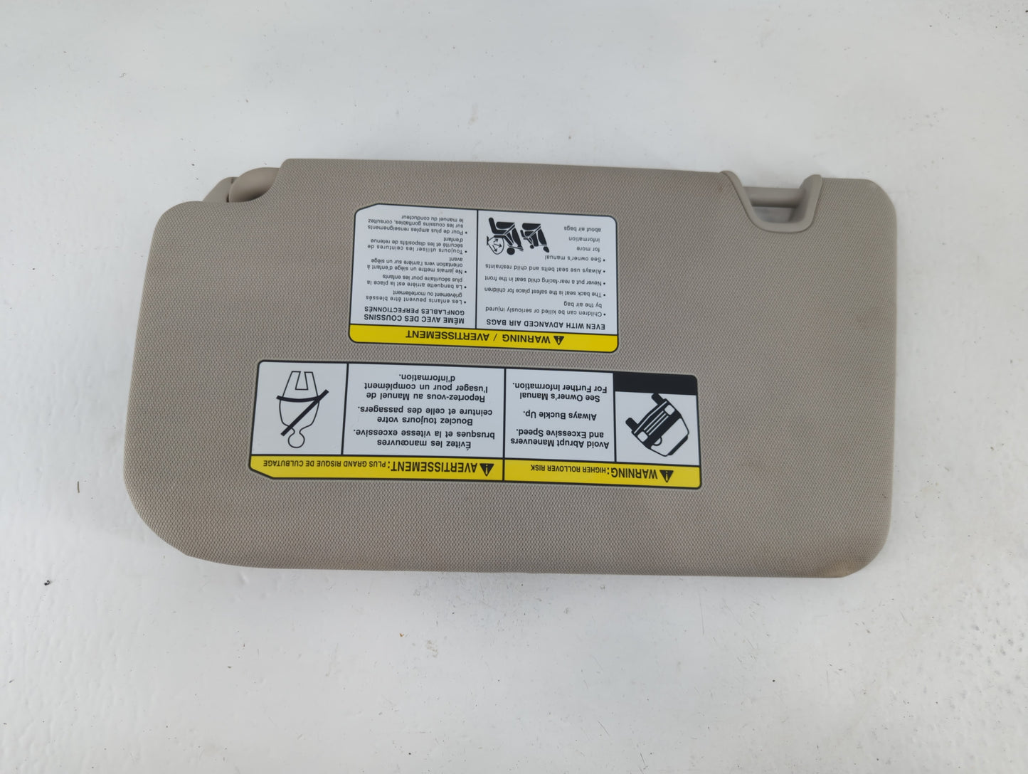 2018-2020 Nissan Rogue Sun Visor Shade Replacement Passenger Right Mirror Fits Fits 2018 2019 2020 OEM Used Auto Parts - Oem
