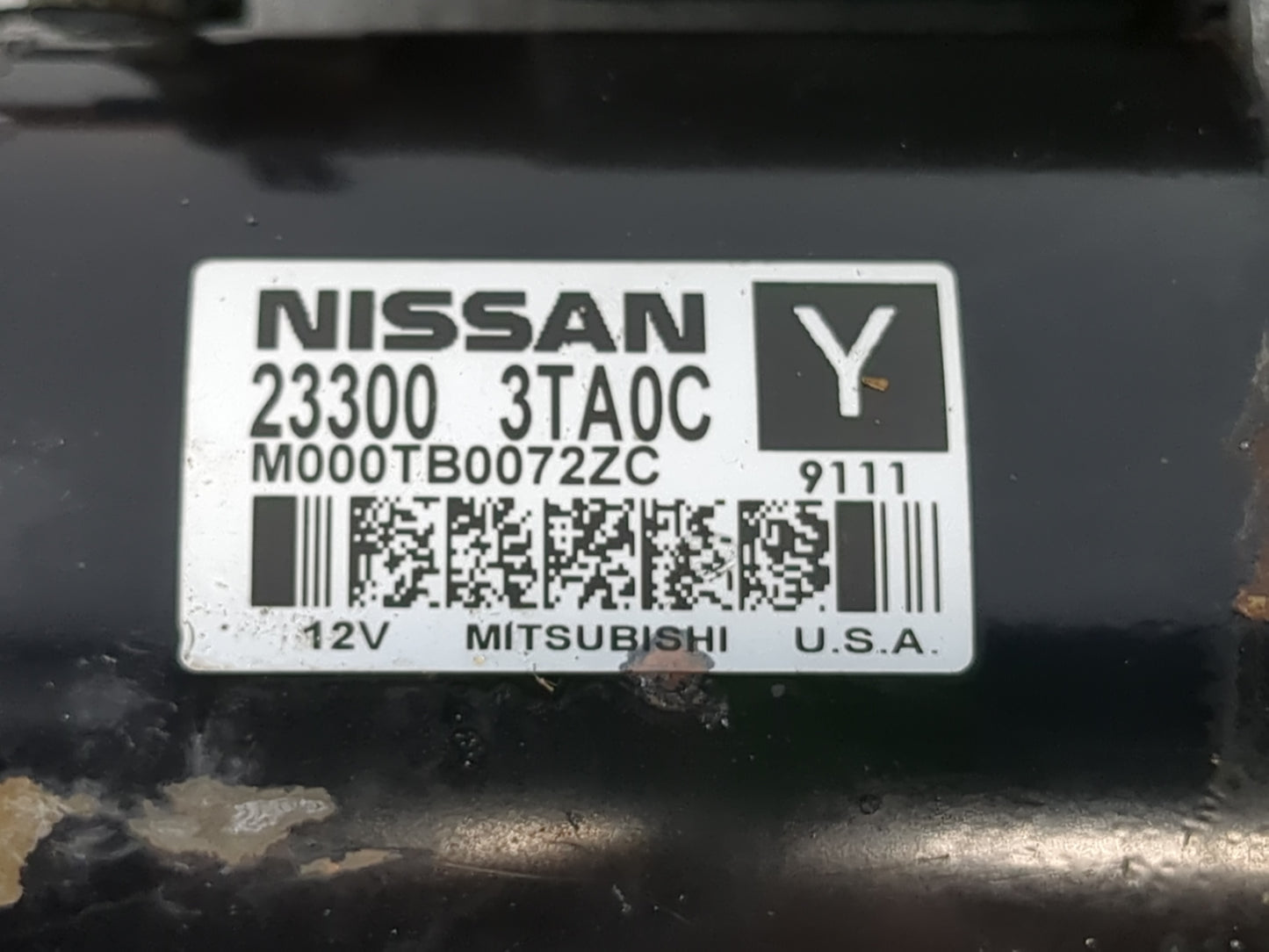 2015-2020 Nissan Rogue Car Starter Motor Solenoid OEM P/N:23300 3TA0C Fits Fits 2015 2016 2017 2018 2019 2020 OEM Used Auto 