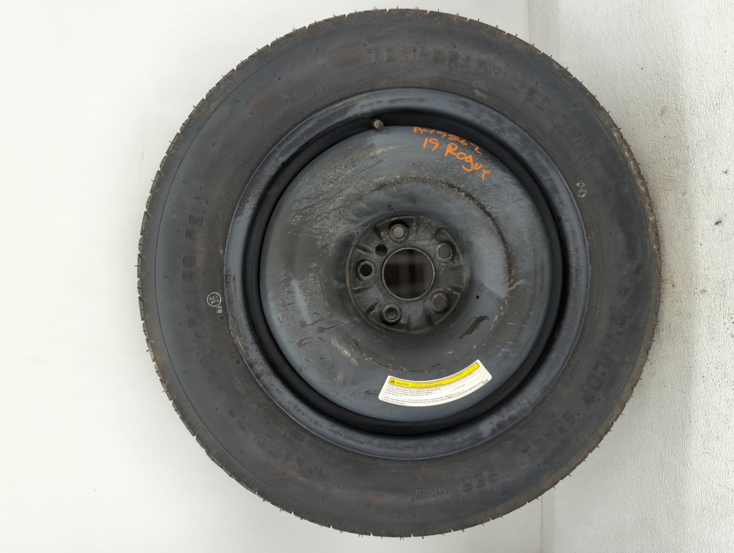 2010-2020 Nissan Rogue Spare Donut Tire Wheel Rim Oem - Oemusedautoparts1.com
