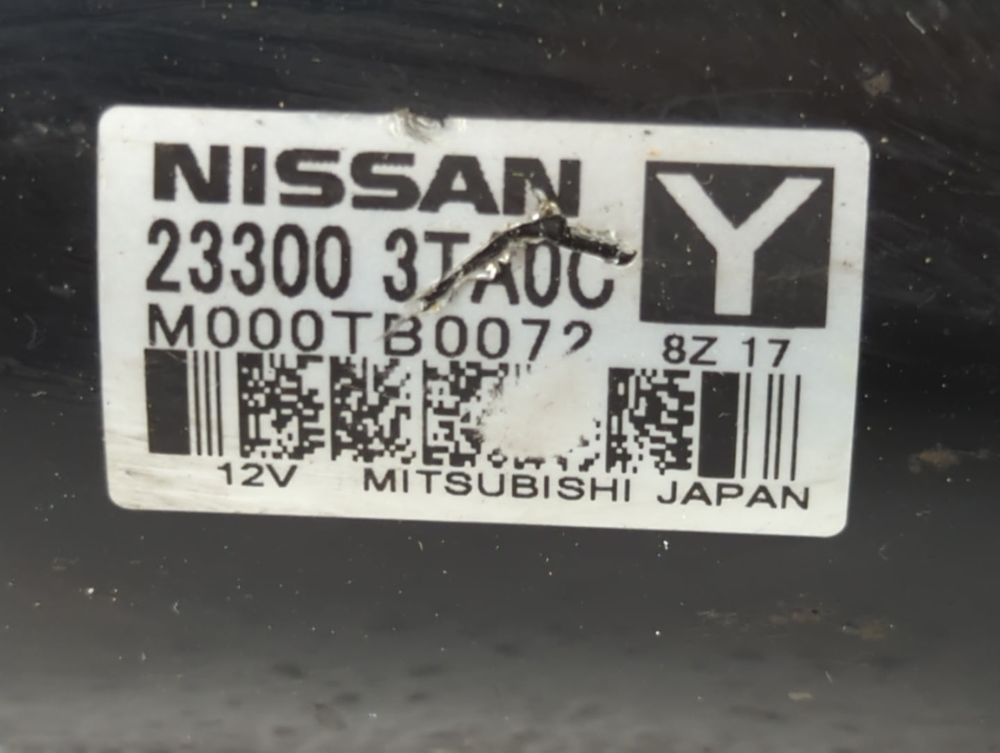 2015-2020 Nissan Rogue Car Starter Motor Solenoid OEM P/N:23300 3TA0C Fits Fits 2015 2016 2017 2018 2019 2020 OEM Used Auto 