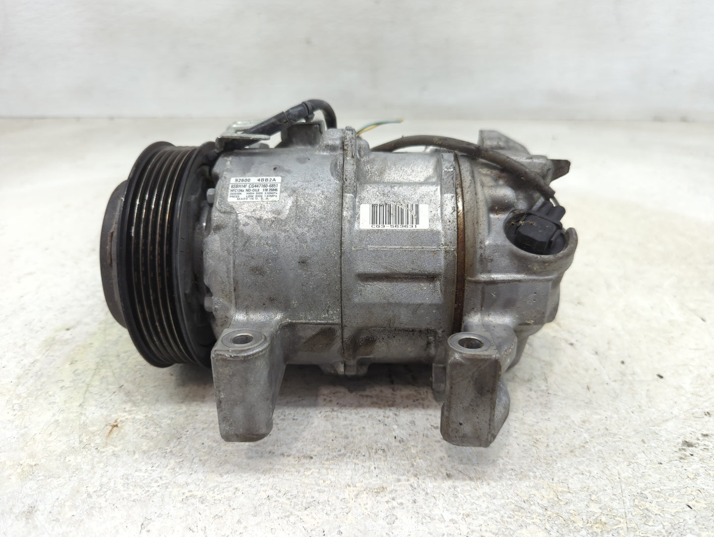 2014-2020 Nissan Rogue Air Conditioning A/c Ac Compressor Oem - Oemusedautoparts1.com