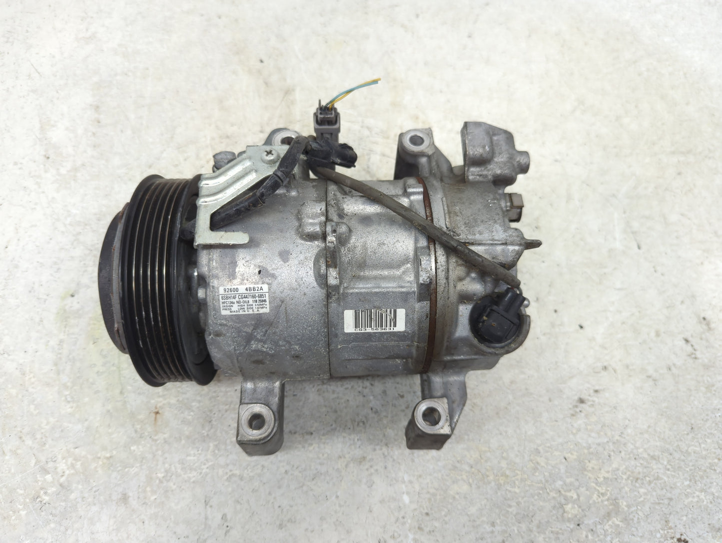 2014-2020 Nissan Rogue Air Conditioning A/c Ac Compressor Oem - Oemusedautoparts1.com