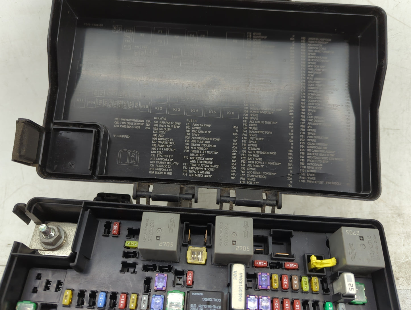 2017-2020 Nissan Rogue Fusebox Fuse Box Panel Relay Module P/N:P68258527AA Fits Fits 2017 2018 2019 2020 OEM Used Auto Parts