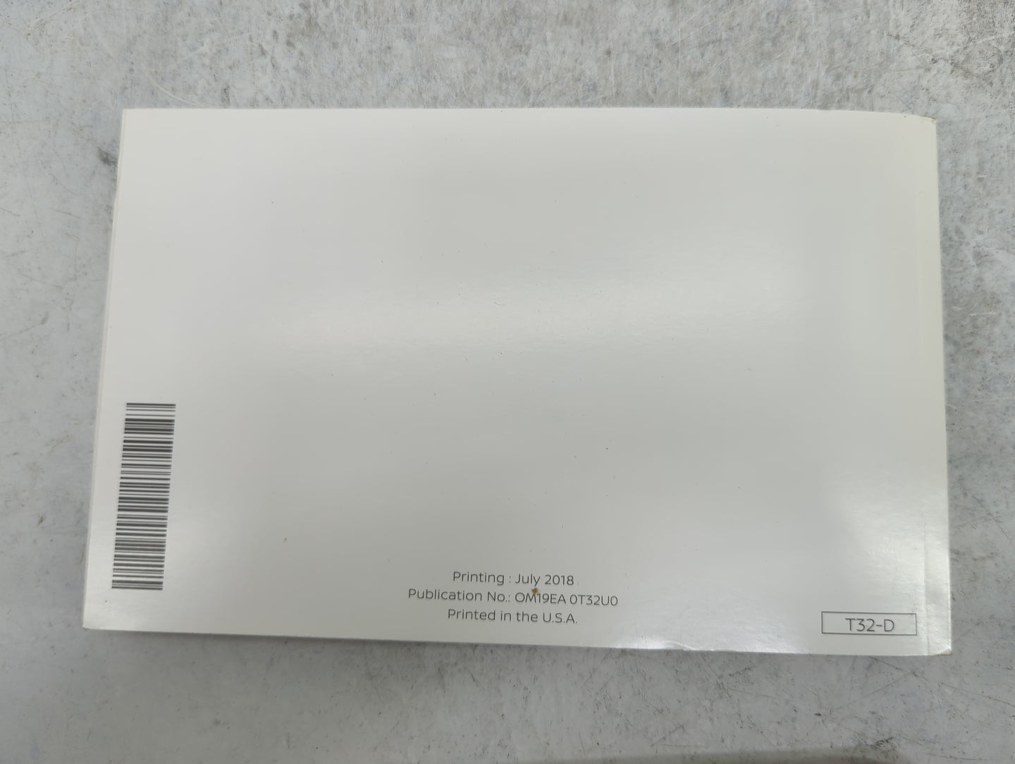 2019 Nissan Rogue Owners Manual Book Guide P/N:OM19EA 0T32U0 OEM Used Auto Parts - Oemusedautoparts1.com