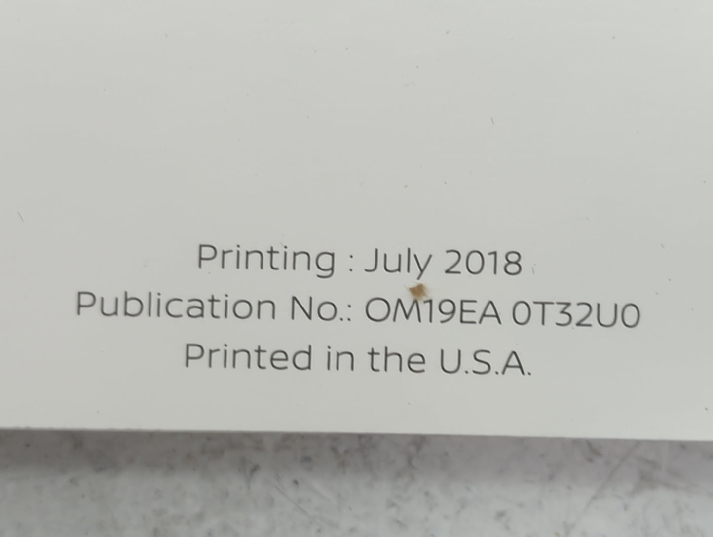2019 Nissan Rogue Owners Manual Book Guide P/N:OM19EA 0T32U0 OEM Used Auto Parts - Oemusedautoparts1.com