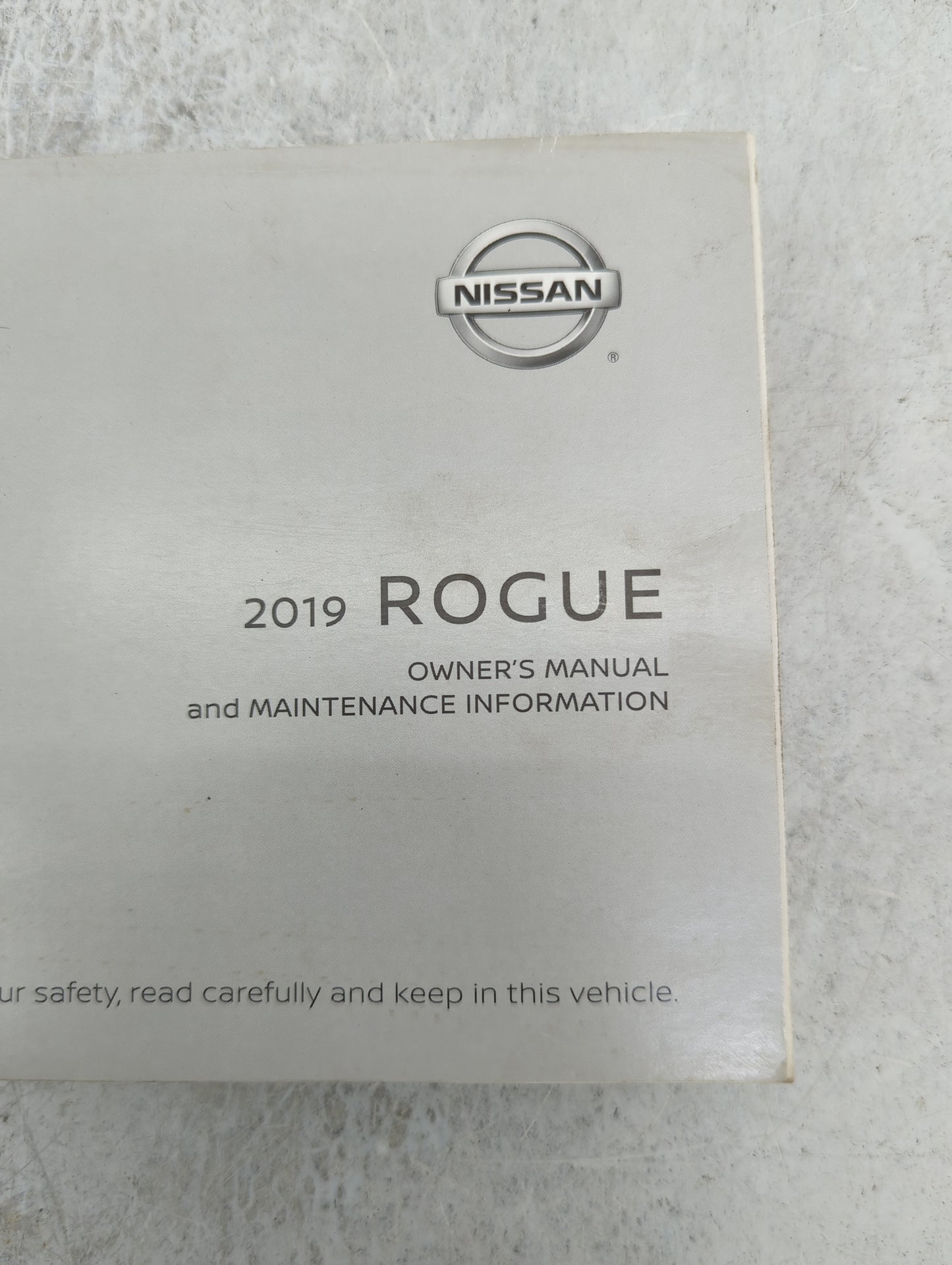 2019 Nissan Rogue Owners Manual Book Guide P/N:OM19EA 0T32U1 OEM Used Auto Parts - Oemusedautoparts1.com