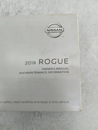 2019 Nissan Rogue Owners Manual Book Guide P/N:OM19EA 0T32U1 OEM Used Auto Parts - Oemusedautoparts1.com