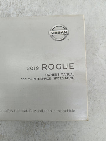 2019 Nissan Rogue Owners Manual Book Guide P/N:OM19EA 0T32U1 OEM Used Auto Parts