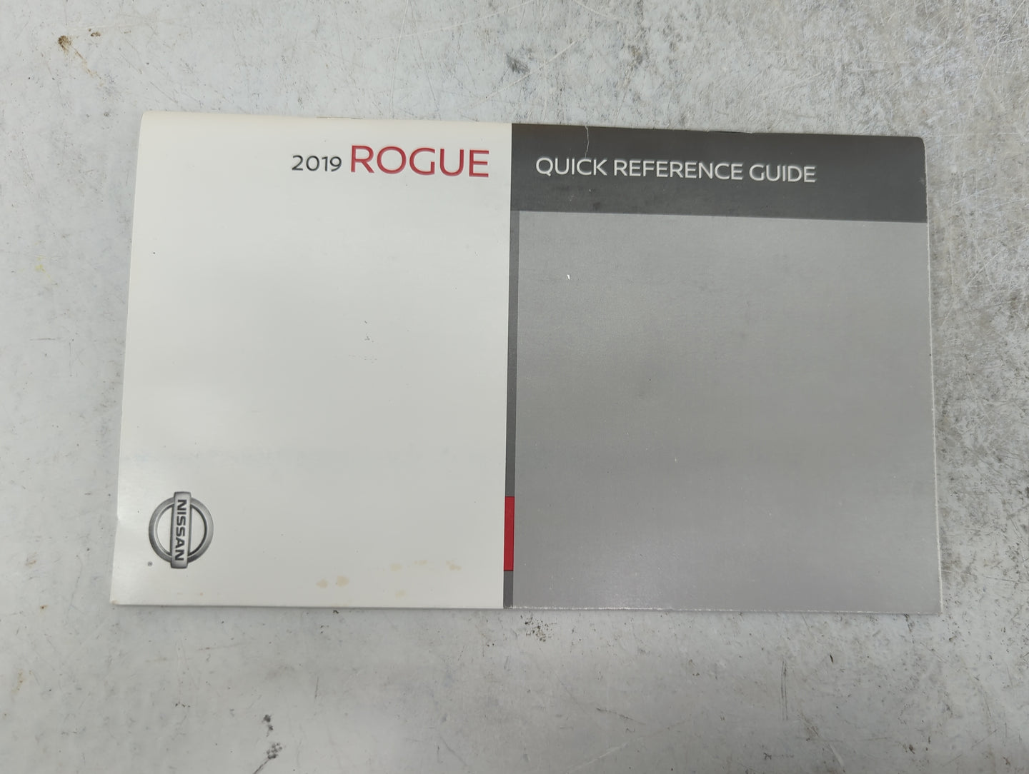 2019 Nissan Rogue Owners Manual Book Guide OEM Used Auto Parts - Oemusedautoparts1.com