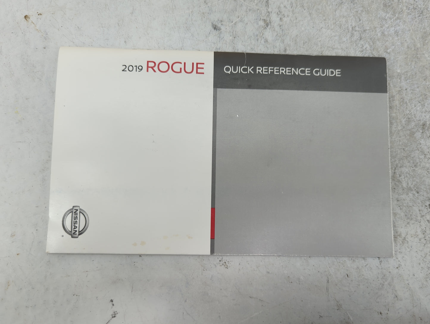 2019 Nissan Rogue Owners Manual Book Guide OEM Used Auto Parts - Oemusedautoparts1.com
