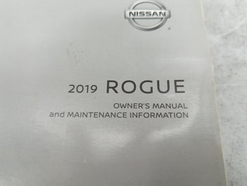 2019 Nissan Rogue Owners Manual Book Guide P/N:OM19EA 0T32U0 OEM Used Auto Parts - Oemusedautoparts1.com