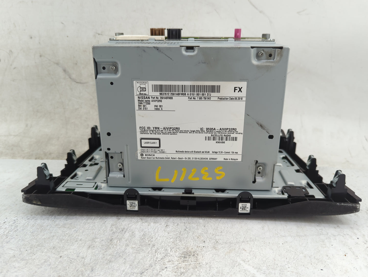 2018-2020 Nissan Rogue Radio AM FM Cd Player Receiver Replacement P/N:2591A8FM0B 7505750843, AIVIP32R0 Fits Fits 2018 2019 2