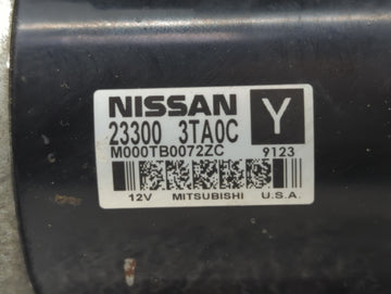 2015-2020 Nissan Rogue Car Starter Motor Solenoid OEM P/N:M000TB0072ZC 23300 3TA0C Fits Fits 2015 2016 2017 2018 2019 2020 OEM Used Auto Parts