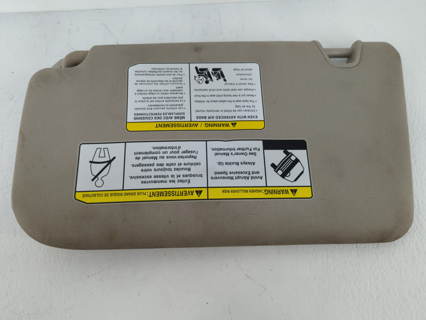 2018-2020 Nissan Rogue Sun Visor Shade Replacement Passenger Right Mirror Fits Fits 2018 2019 2020 OEM Used Auto Parts - Oem