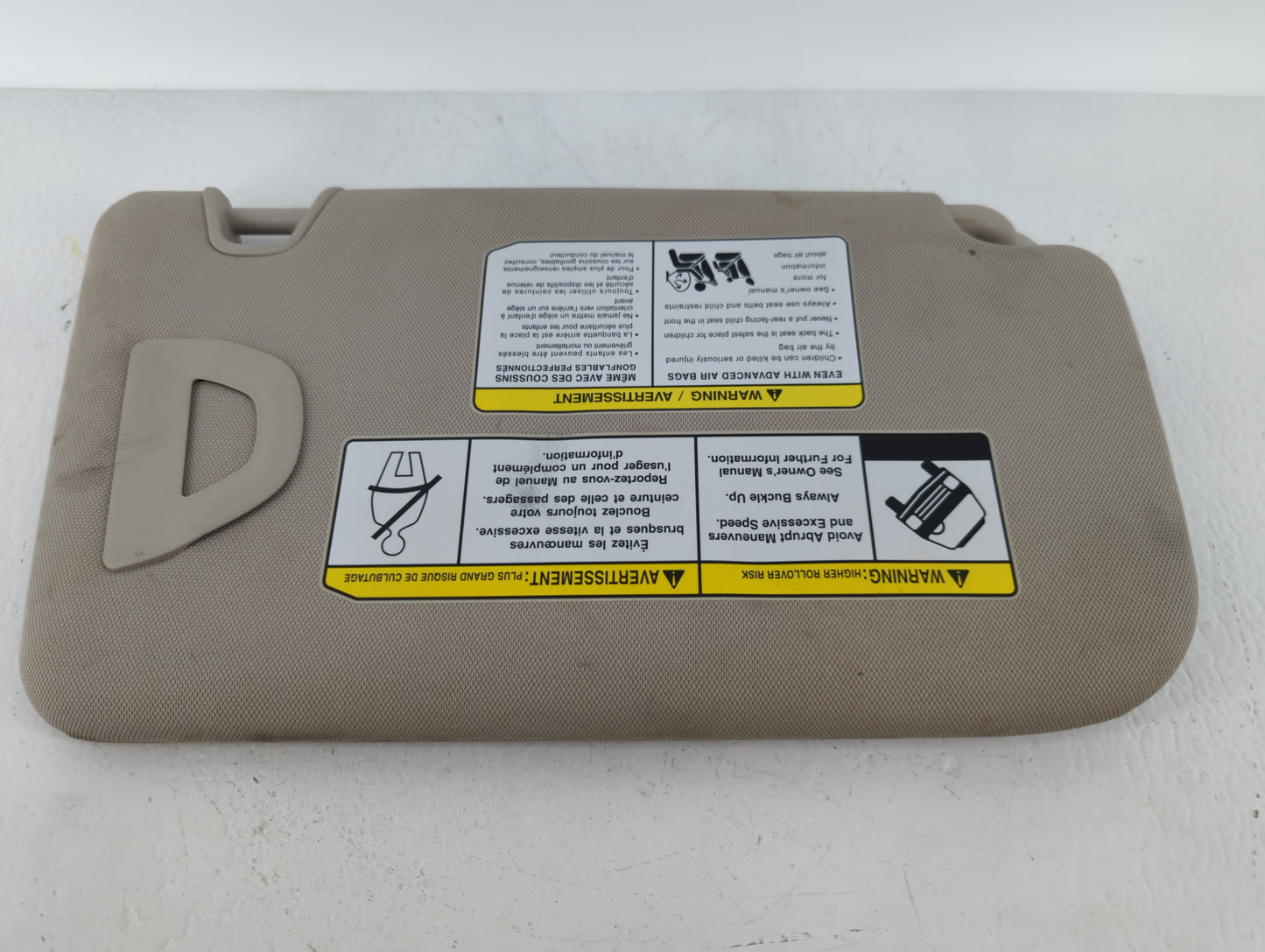 2018-2020 Nissan Rogue Sun Visor Shade Replacement Driver Left Mirror Fits Fits 2018 2019 2020 OEM Used Auto Parts - Oemused
