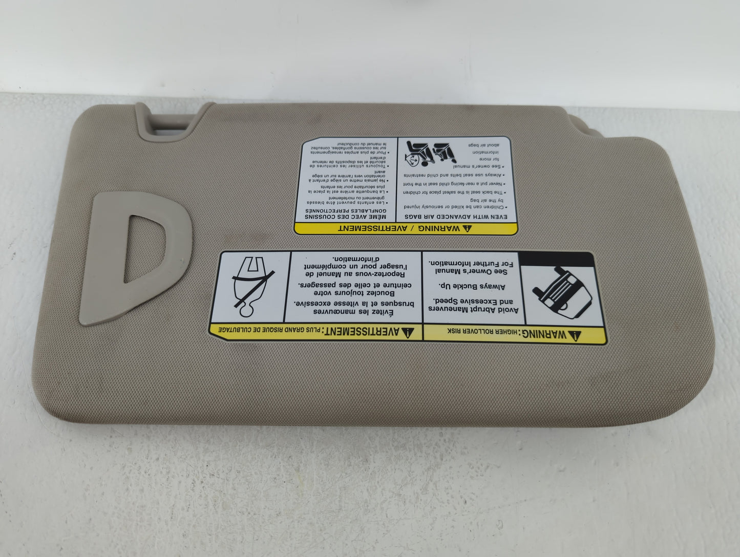 2018-2020 Nissan Rogue Sun Visor Shade Replacement Driver Left Mirror Fits Fits 2018 2019 2020 OEM Used Auto Parts - Oemused