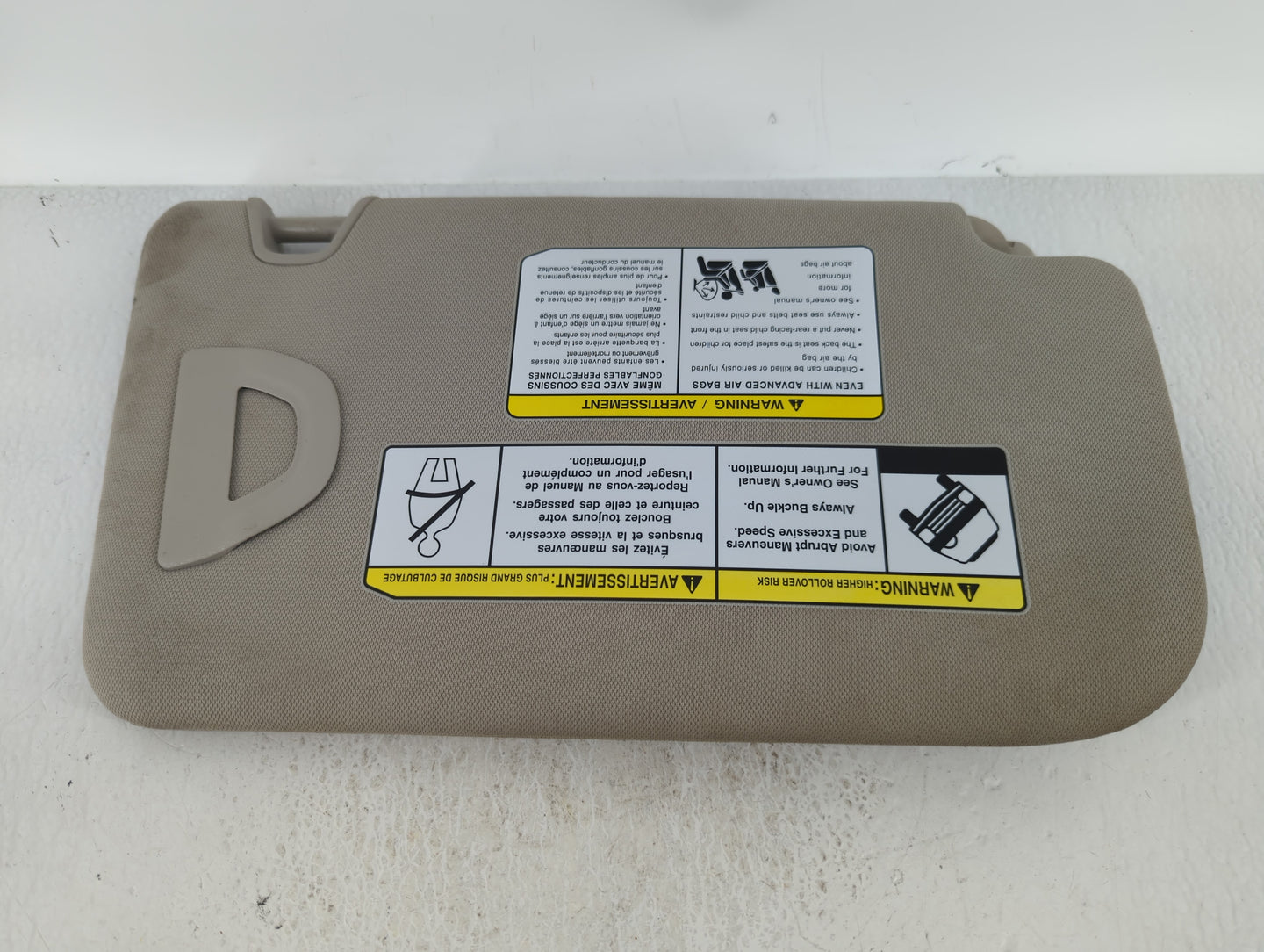 2018-2020 Nissan Rogue Sun Visor Shade Replacement Driver Left Mirror Fits Fits 2018 2019 2020 OEM Used Auto Parts - Oemused