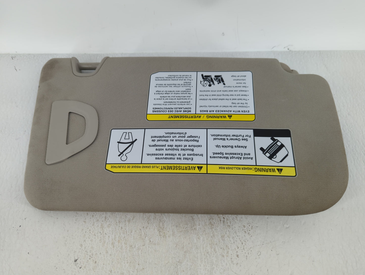 2018-2020 Nissan Rogue Sun Visor Shade Replacement Driver Left Mirror Fits Fits 2018 2019 2020 OEM Used Auto Parts - Oemused