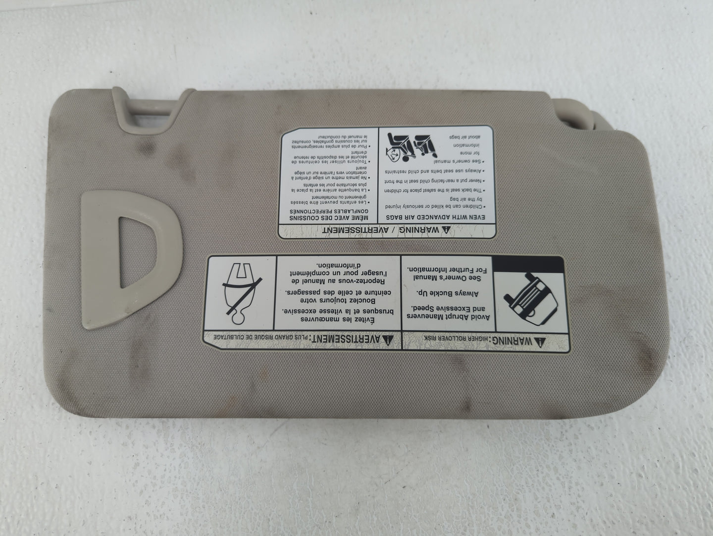 2018-2020 Nissan Rogue Sun Visor Shade Replacement Driver Left Mirror Fits Fits 2018 2019 2020 OEM Used Auto Parts - Oemused