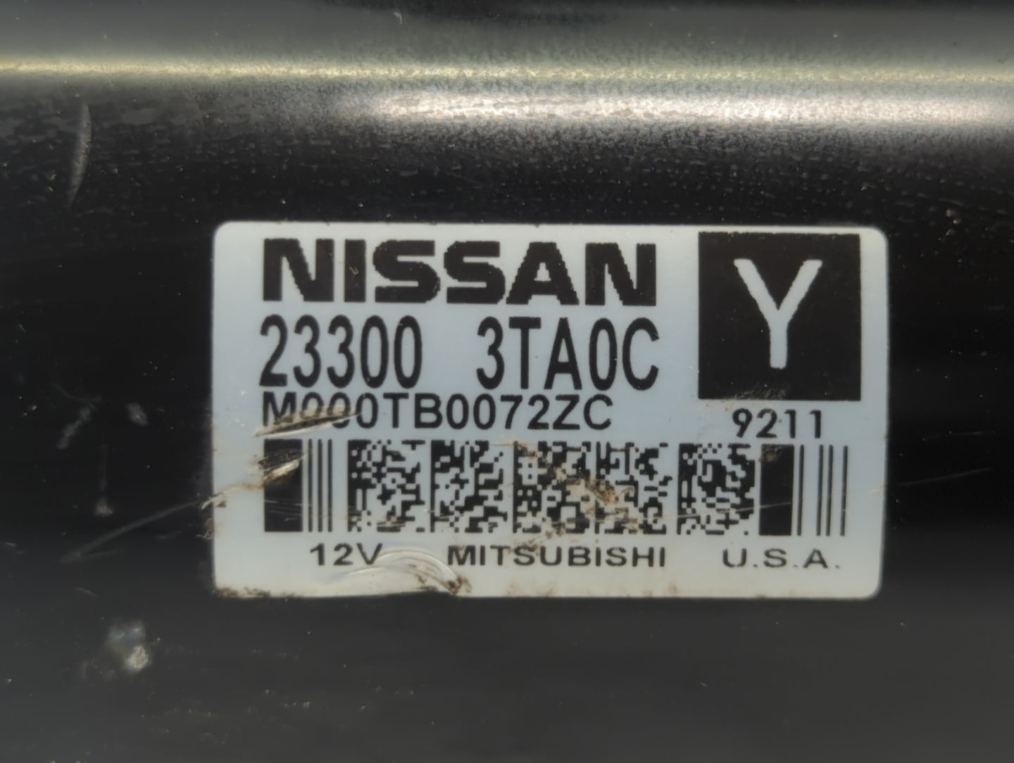 2015-2020 Nissan Rogue Car Starter Motor Solenoid OEM P/N:23300 3TA0C Fits Fits 2015 2016 2017 2018 2019 2020 OEM Used Auto 