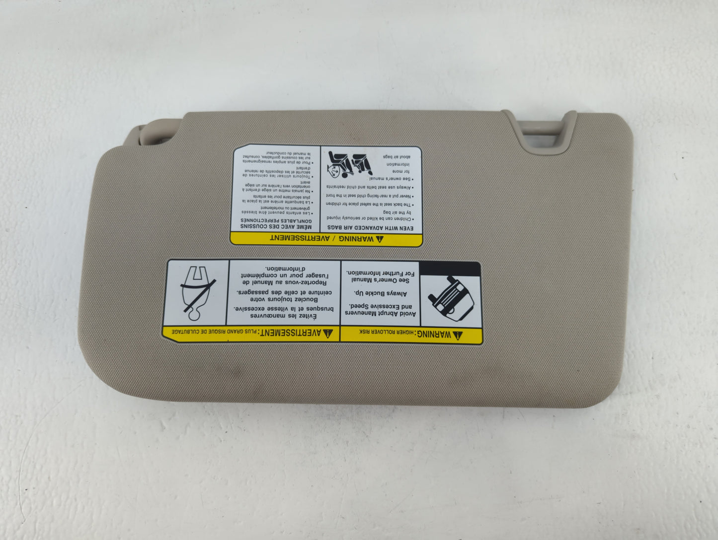 2018-2020 Nissan Rogue Sun Visor Shade Replacement Passenger Right Mirror Fits Fits 2018 2019 2020 OEM Used Auto Parts - Oem
