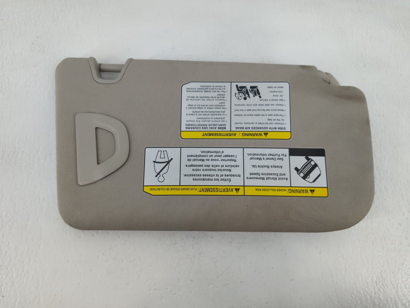 2018-2020 Nissan Rogue Sun Visor Shade Replacement Driver Left Mirror Fits Fits 2018 2019 2020 OEM Used Auto Parts - Oemused