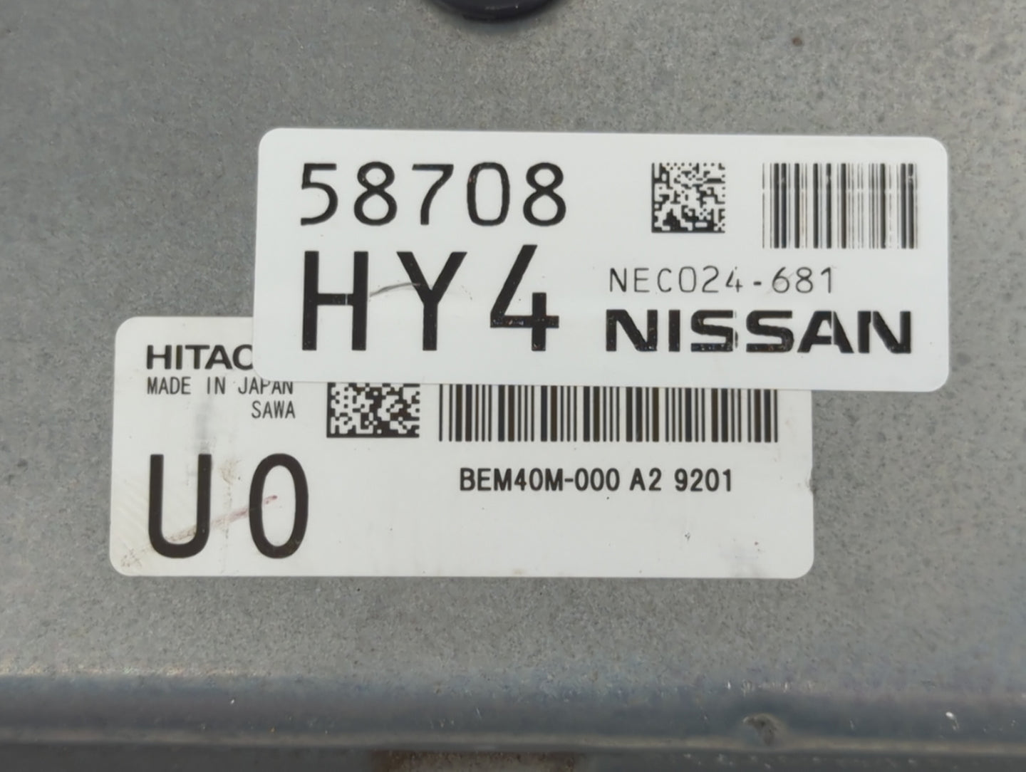 2018-2020 Nissan Rogue PCM Engine Control Computer ECU ECM PCU OEM P/N:NEC024-681 58708 Fits Fits 2018 2019 2020 OEM Used Au