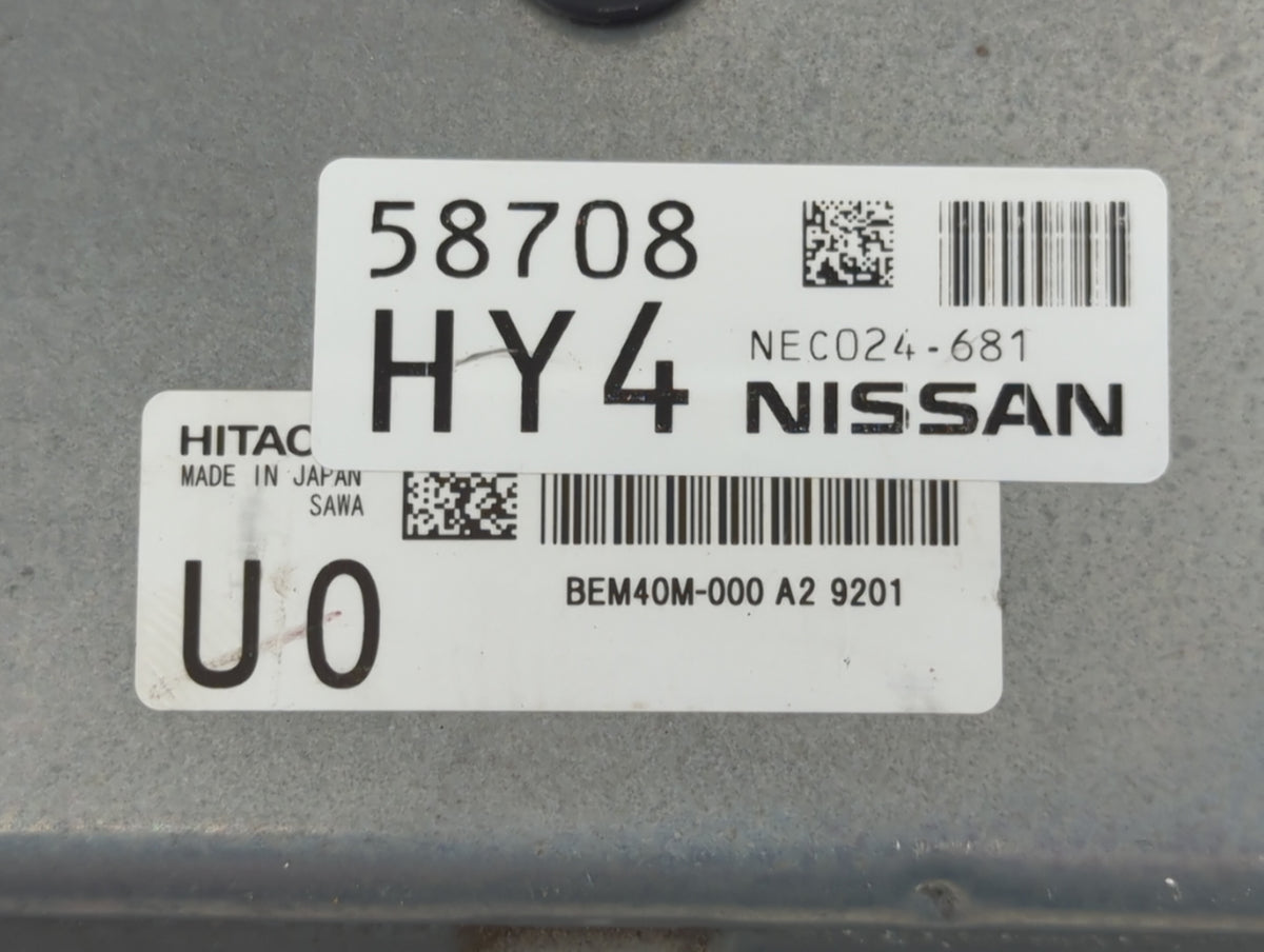 2018-2020 Nissan Rogue PCM Engine Control Computer ECU ECM PCU OEM P/N:NEC024-681 58708 Fits 2018 2019 2020 OEM Used Auto Pa