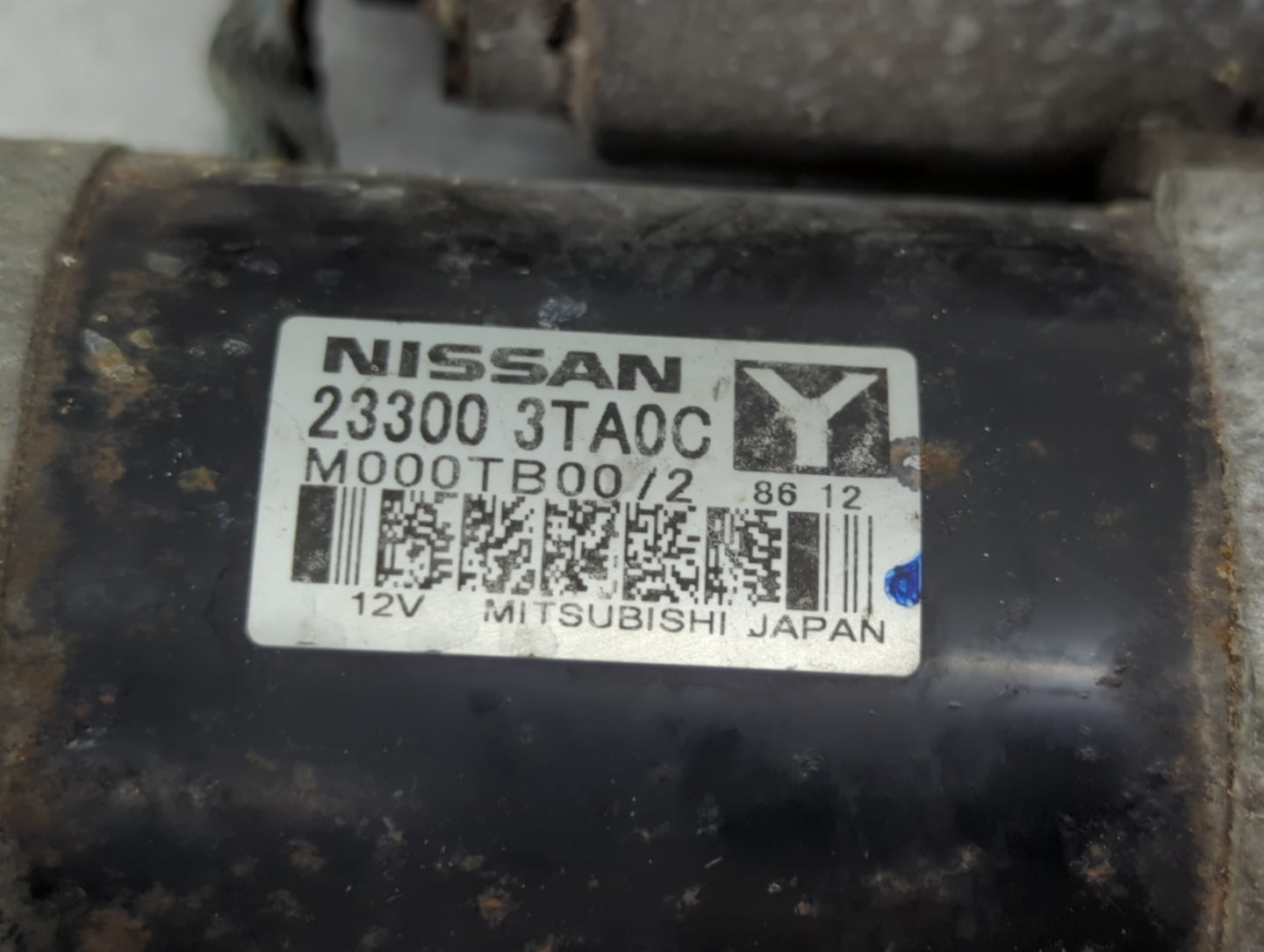 2015-2020 Nissan Rogue Car Starter Motor Solenoid OEM P/N:23300 3TA0C Fits Fits 2015 2016 2017 2018 2019 2020 OEM Used Auto 