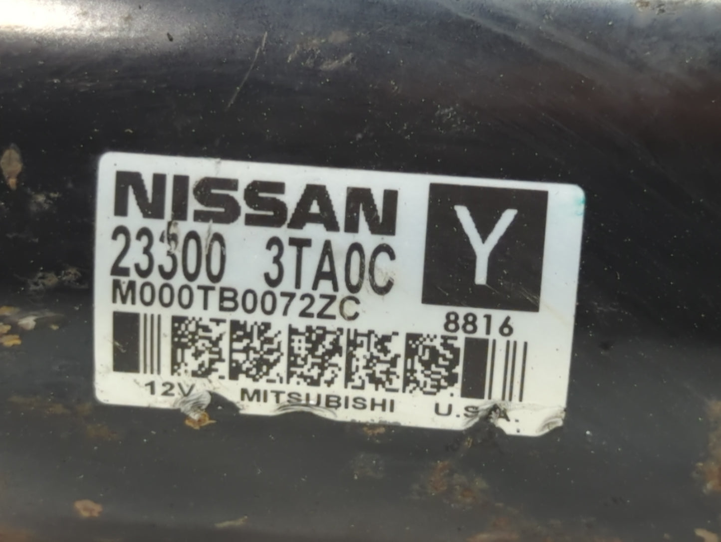 2015-2020 Nissan Rogue Car Starter Motor Solenoid OEM P/N:M000TB0072ZC 23300 3TA0C Fits Fits 2015 2016 2017 2018 2019 2020 O
