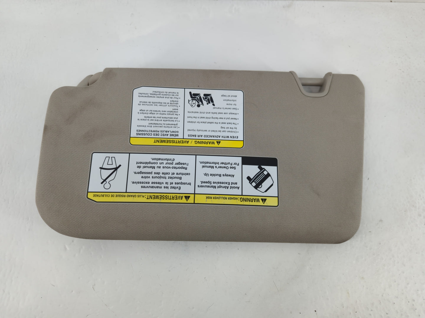 2018-2020 Nissan Rogue Sun Visor Shade Replacement Passenger Right Mirror Fits Fits 2018 2019 2020 OEM Used Auto Parts - Oem