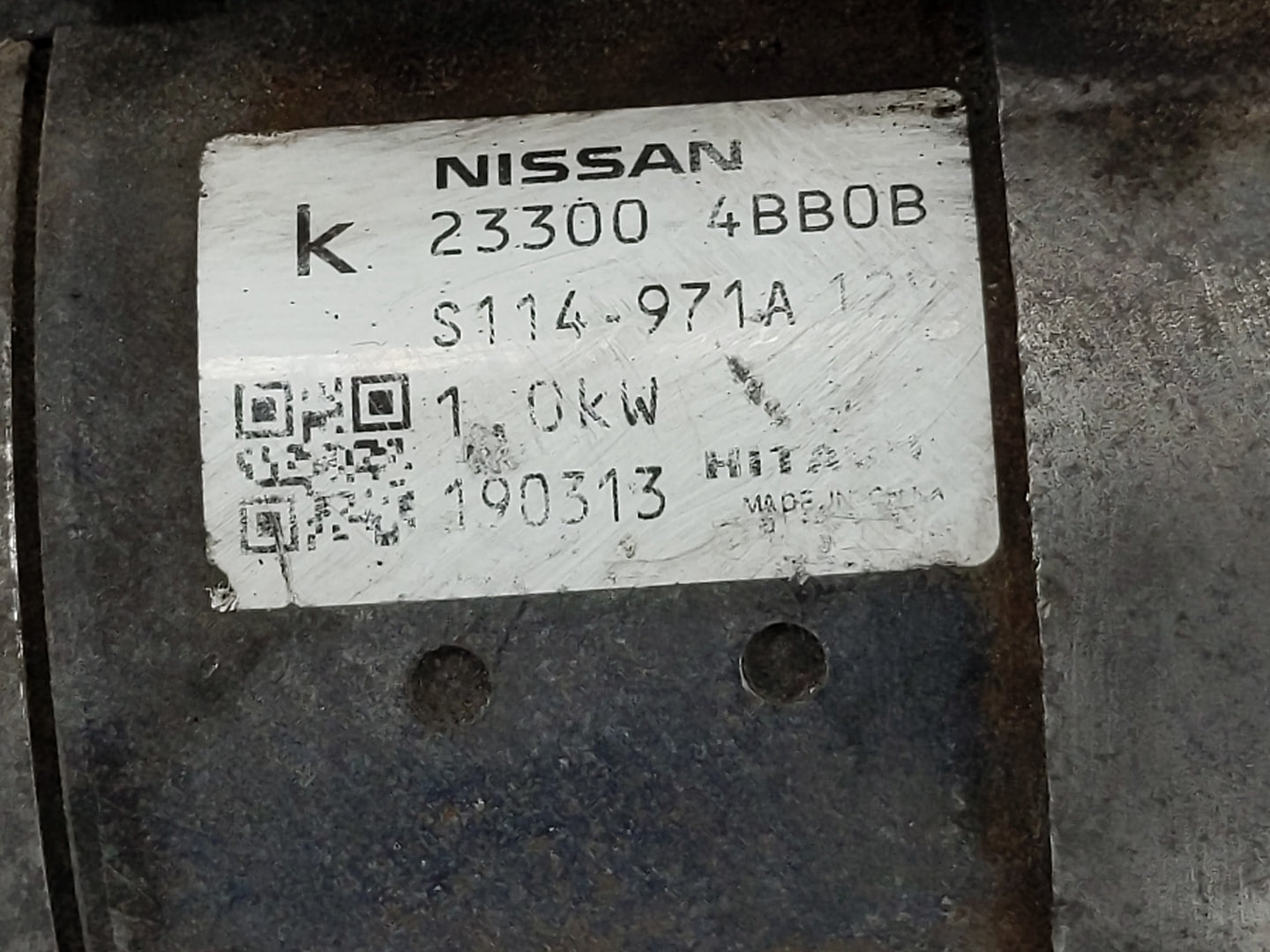 2017-2020 Nissan Rogue Sport Car Starter Motor Solenoid OEM P/N:23300 4BB0B Fits Fits 2017 2018 2019 2020 2021 OEM Used Auto