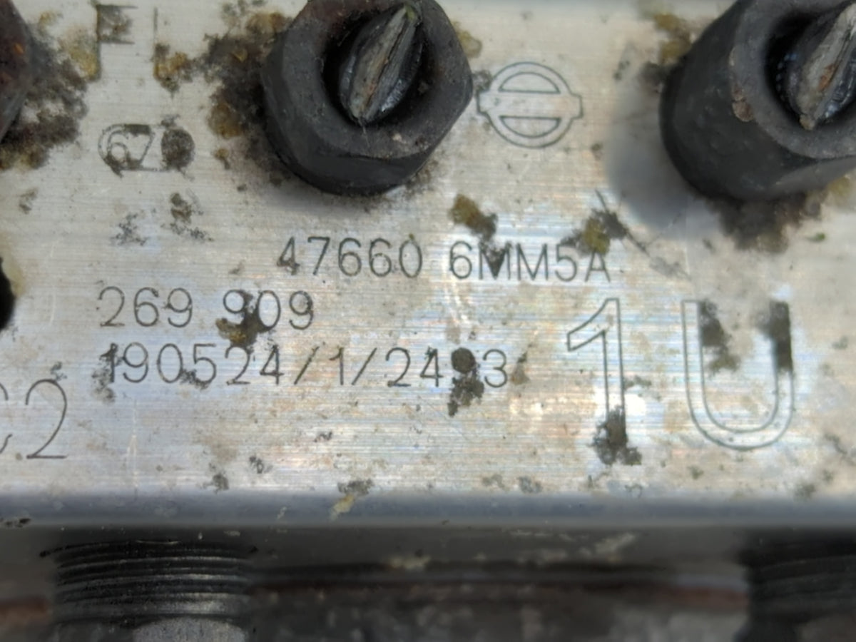 2019-2021 Nissan Rogue Sport Anti-Lock Brake ABS Pump Module Actuator OEM P/N:47660 6MM5A Fits Fits 2019 2020 2021 OEM Used 