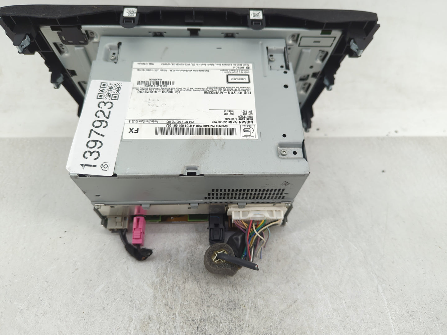 2019-2022 Nissan Rogue Sport Radio AM FM Cd Player Receiver Replacement P/N:2591A8FM0B Fits Fits 2019 2020 2021 2022 OEM Use