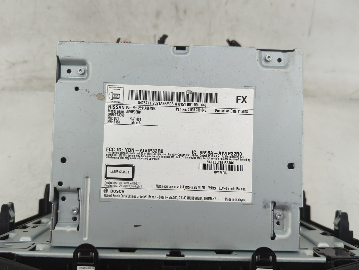 2018-2022 Nissan Rogue Sport PCM Engine Control Computer ECU ECM PCU OEM P/N:7 505 750 843 2591A8FM0B Fits OEM Used Auto Par