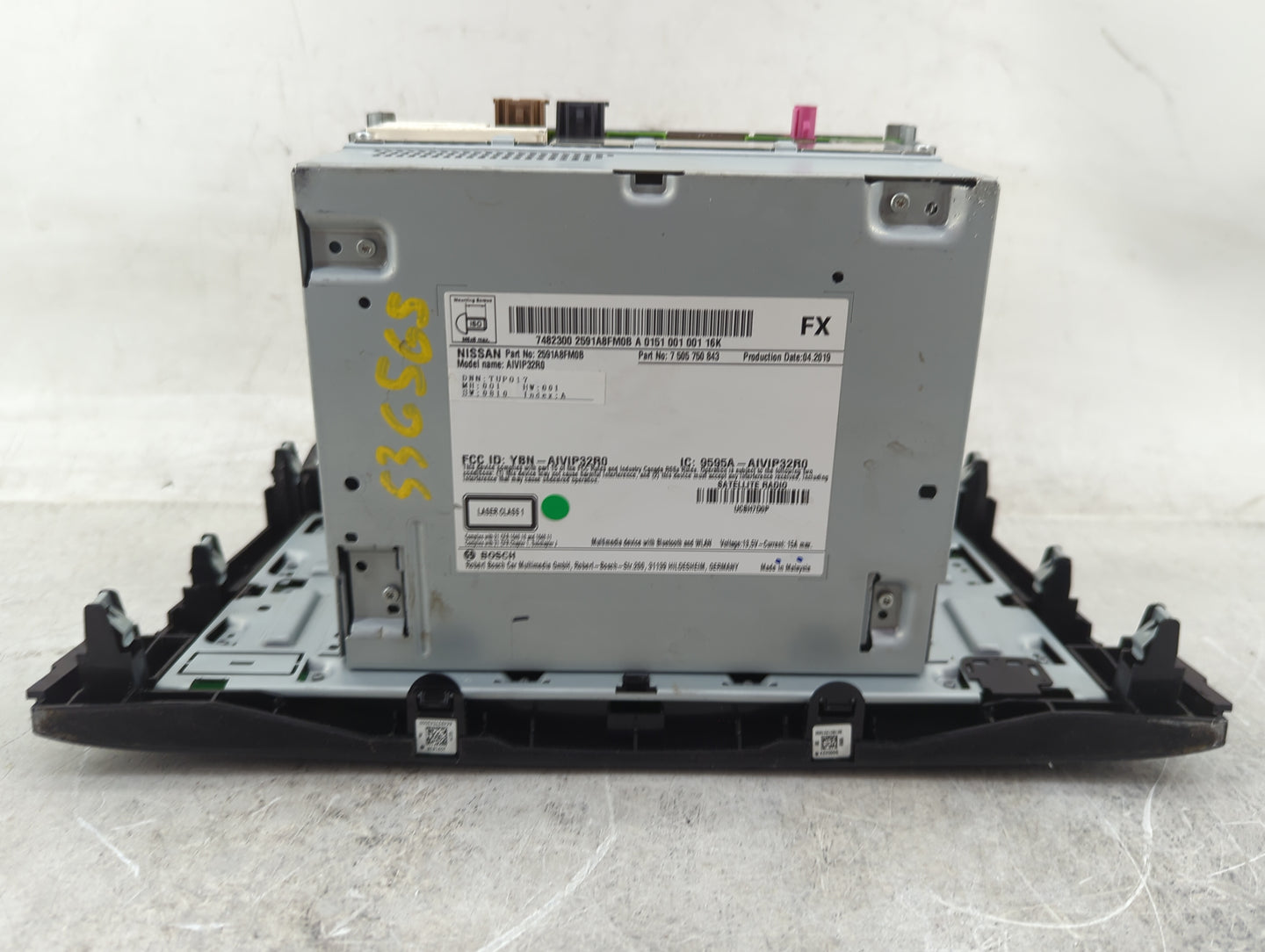 2019-2022 Nissan Rogue Sport Radio AM FM Cd Player Receiver Replacement P/N:2591A8FM0B Fits Fits 2019 2020 2021 2022 OEM Use