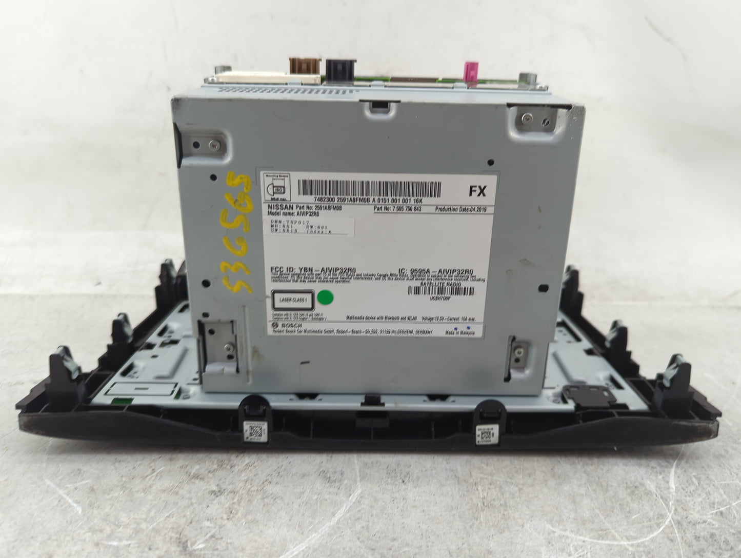 2019-2022 Nissan Rogue Sport Radio AM FM Cd Player Receiver Replacement P/N:2591A8FM0B Fits Fits 2019 2020 2021 2022 OEM Use