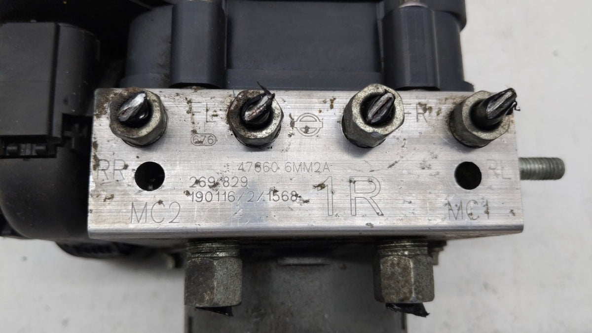 2019-2021 Nissan Rogue Sport Anti-Lock Brake ABS Pump Module Actuator OEM P/N:47660 6MM2A Fits Fits 2019 2020 2021 OEM Used 