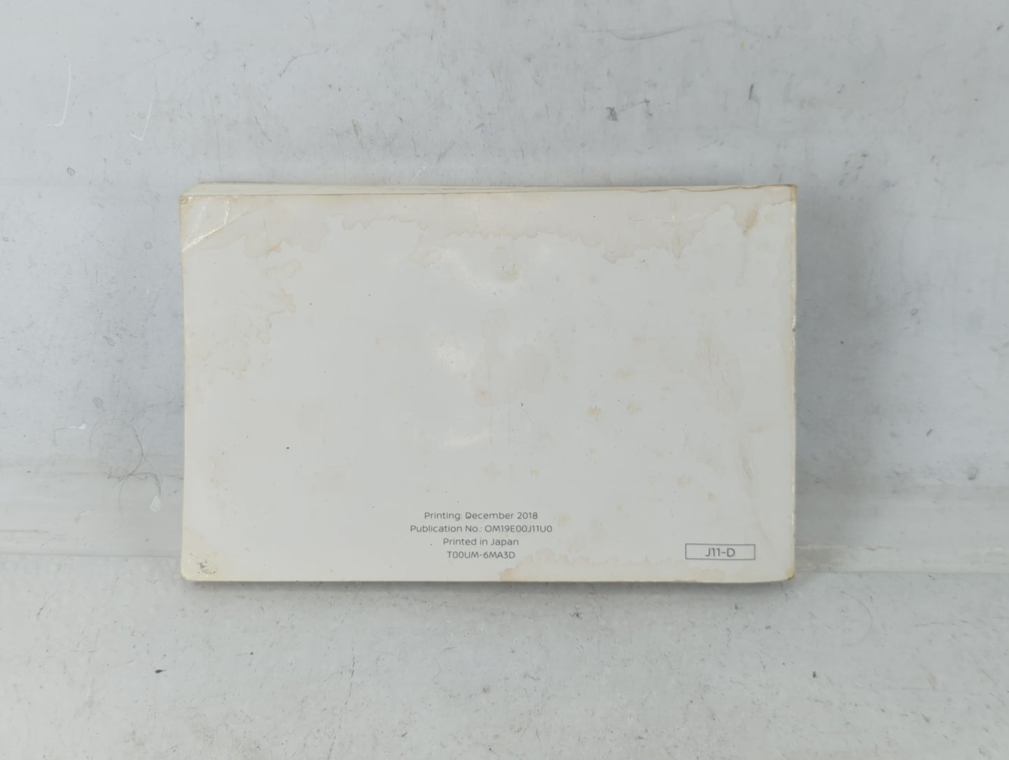 2019 Nissan Rogue Sport Owners Manual Book Guide P/N:T00UM-6MA3D OEM Used Auto Parts - Oemusedautoparts1.com