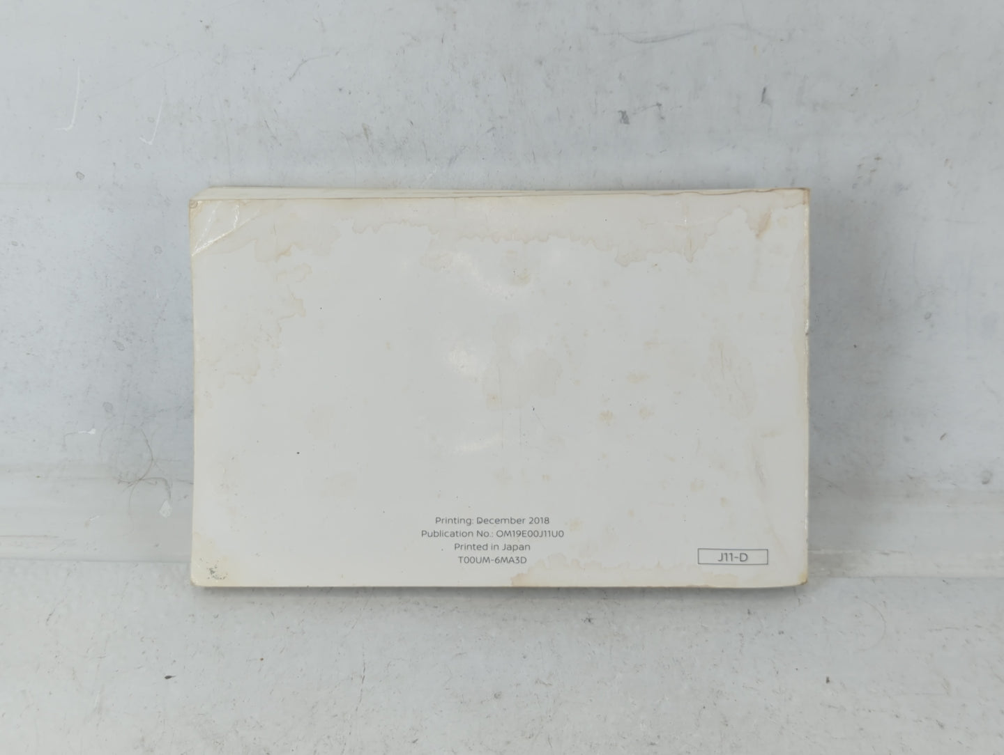 2019 Nissan Rogue Sport Owners Manual Book Guide P/N:T00UM-6MA3D OEM Used Auto Parts - Oemusedautoparts1.com