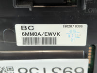 2019 Nissan Rogue Sport Instrument Cluster Speedometer Gauges P/N:190207 0306 EWVK, 6MM0A Fits OEM Used Auto Parts - Oemused