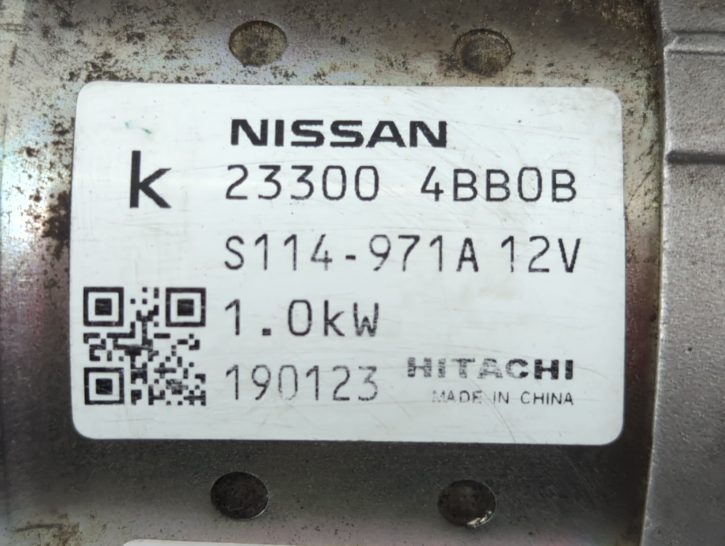 2017-2020 Nissan Rogue Sport Car Starter Motor Solenoid OEM P/N:23000 4BB0B Fits Fits 2017 2018 2019 2020 2021 OEM Used Auto