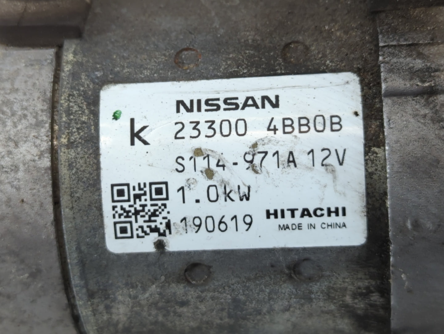 2017-2020 Nissan Rogue Sport Car Starter Motor Solenoid OEM P/N:S114-971A 23300 4BB0B Fits Fits 2017 2018 2019 2020 2021 OEM