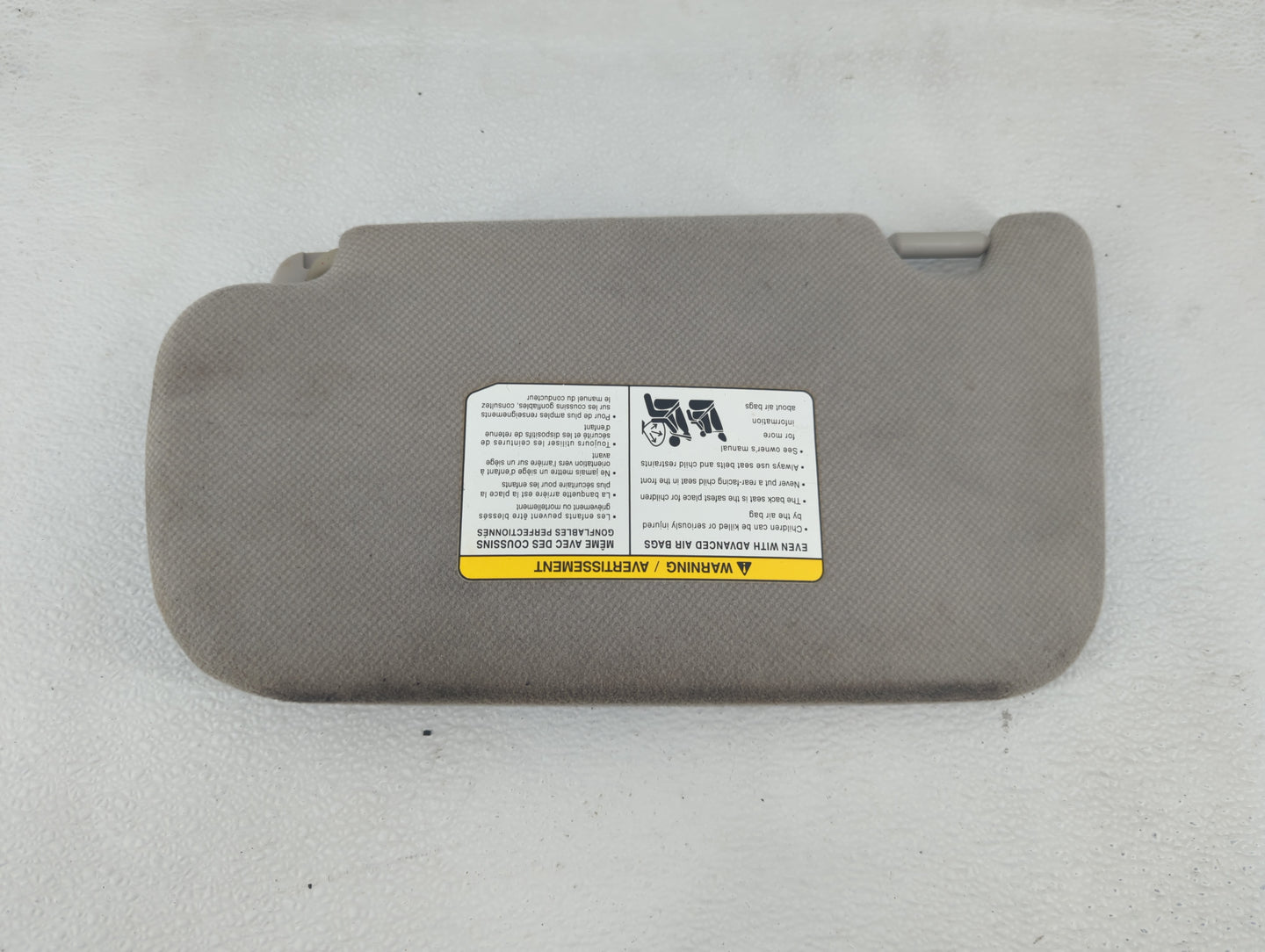2013-2019 Nissan Sentra Sun Visor Shade Replacement Passenger Right Mirror Fits Fits 2012 2013 2014 2015 2016 2017 2018 2019